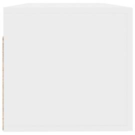 Dulap de perete, alb extralucios, 100x36,5x35 cm lemn prelucrat, 6 image