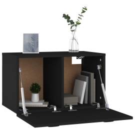 Dulap de perete, negru, 60x36,5x35 cm, lemn prelucrat, 8 image