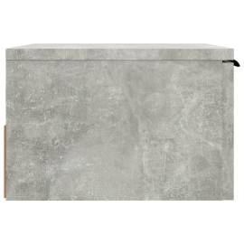 Noptiere de perete, 2 buc., gri beton, 34x30x20 cm, 5 image