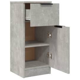 Servantă, gri beton, 30x30x70 cm, lemn compozit, 6 image