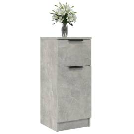 Servantă, gri beton, 30x30x70 cm, lemn compozit, 4 image