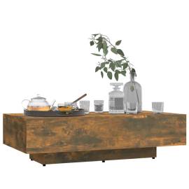 Măsuță de cafea, stejar fumuriu, 115x60x31 cm, lemn prelucrat, 3 image