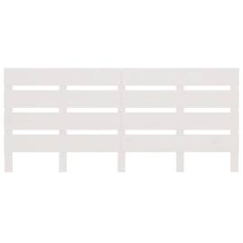 Tăblie de pat, alb, 120x3x80 cm, lemn masiv de pin, 3 image