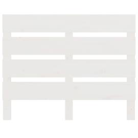 Tăblie de pat, alb, 75x3x80 cm, lemn masiv de pin, 3 image