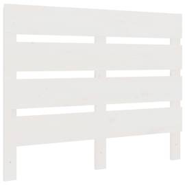 Tăblie de pat, alb, 75x3x80 cm, lemn masiv de pin, 2 image