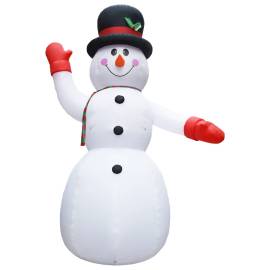 Om de zăpadă gonflabil pentru crăciun cu led, ip44, 600 cm, xxl, 2 image