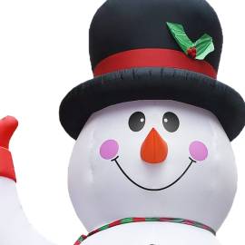 Om de zăpadă gonflabil pentru crăciun cu led, ip44, 600 cm, xxl, 6 image