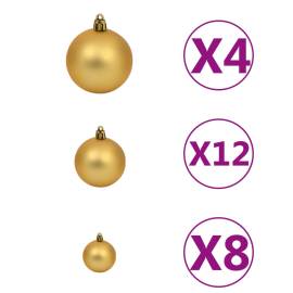 Set globuri de crăciun 100 buc. 3/4/6 cm, maro/bronz/auriu, 4 image