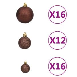 Set globuri de crăciun 100 buc. 3/4/6 cm, maro/bronz/auriu, 2 image