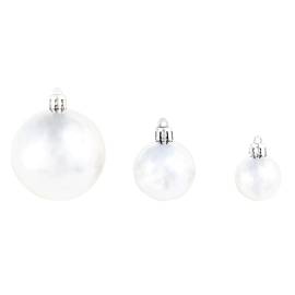 Set globuri de crăciun 100 de piese, 3/4/6 cm, argintiu, 6 image