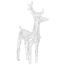 Decorațiune de crăciun reni și sanie 160 led-uri 130 cm acril, 6 image