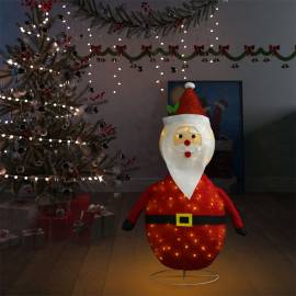 Figurină moș crăciun decorativă, cu led, 120 cm, țesătură lux, 3 image