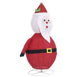 Figurină moș crăciun decorativă, cu led, 120 cm, țesătură lux, 6 image