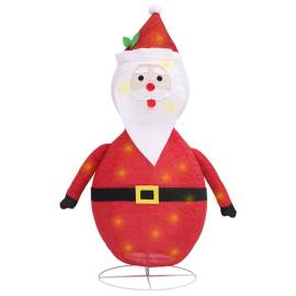 Figurină moș crăciun decorativă cu led, 60 cm, țesătură lux, 2 image
