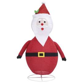 Figurină moș crăciun decorativă cu led, 90 cm, țesătură lux, 5 image