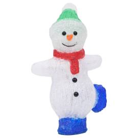 Figurină om zăpadă crăciun led acrilic 30cm interior/exterior, 4 image