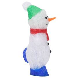 Figurină om zăpadă crăciun led acrilic 30cm interior/exterior, 6 image