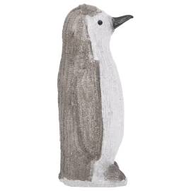 Figurină pinguin de crăciun cu led 30cm acril interior/exterior, 6 image