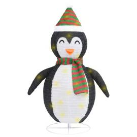 Figurină pinguin decorativă crăciun, led, 120 cm, țesătură lux, 2 image