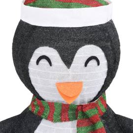 Figurină pinguin decorativă de crăciun, led, 60 cm țesătură lux, 7 image