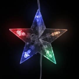 Instalație lumini tip perdea stele 200 led multicolor 8 funcții, 6 image