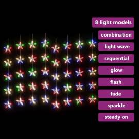 Instalație lumini tip perdea stele 200 led multicolor 8 funcții, 4 image