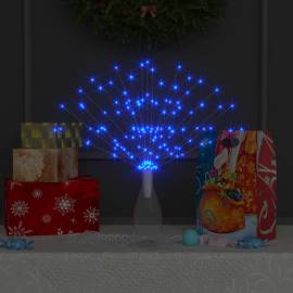 Lămpi cu artificii de crăciun 10 buc. 1400 led albastru 20 cm, 4 image