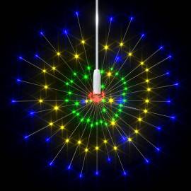 Lămpi cu artificii de crăciun 10 buc. 1400 led multicolor 20 cm, 4 image