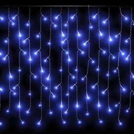Lumini de perdea tip gheață 400 led-uri albastru 8 funcții 10 m, 4 image