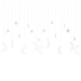 Lumini lună și stele, 345 led-uri, multicolor, cu telecomandă, 3 image