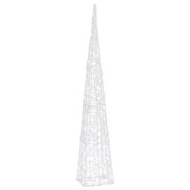 Con de lumină cu led decorativ, alb rece, 120 cm, acril, 6 image