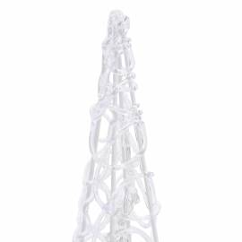 Con de lumină cu led decorativ, alb rece, 120 cm, acril, 8 image
