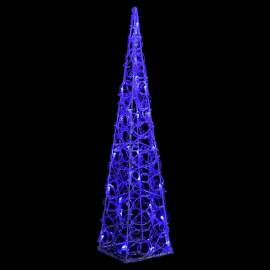 Con de lumină cu led decorativ, albastru, 60 cm, acril, 2 image
