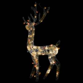 Decorațiune de crăciun ren 140 led-uri colorat 128 cm acril, 4 image