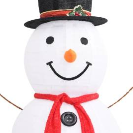 Figurină decorativă crăciun om zăpadă led 180 cm țesătură lux, 6 image