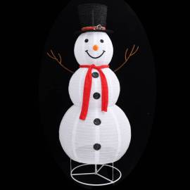 Figurină decorativă crăciun om zăpadă led 180 cm țesătură lux, 4 image