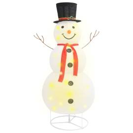 Figurină decorativă crăciun om zăpadă led 180 cm țesătură lux, 2 image