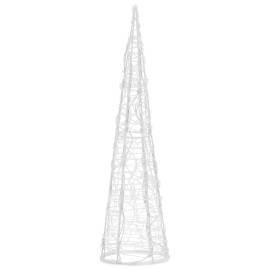 Piramidă decorativă con de lumini cu led alb cald 60 cm acril, 3 image