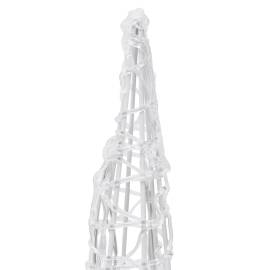 Piramidă decorativă con de lumini cu led alb rece 60 cm acril, 4 image