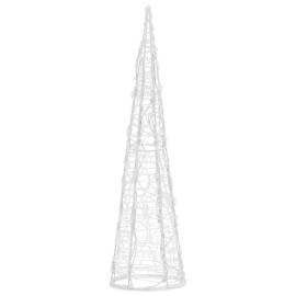Piramidă decorativă con de lumini cu led alb rece 60 cm acril, 3 image
