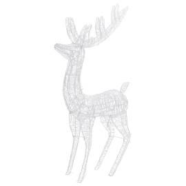 Ren de crăciun, 250 led-uri, alb cald, 180 cm, acril, xxl, 6 image