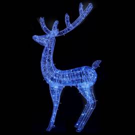 Ren de crăciun, 250 led-uri, albastru, 180 cm, acril, xxl, 5 image
