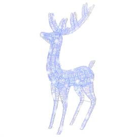 Ren de crăciun, 250 led-uri, albastru, 180 cm, acril, xxl, 2 image