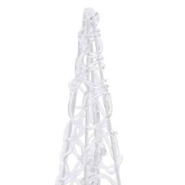 Set conuri decorative cu led-uri, alb rece, 30/45/60 cm, acril, 7 image