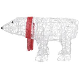 Decorațiune de crăciun urs, 45 leduri, 71 x 20 x 38 cm, acrilic, 4 image