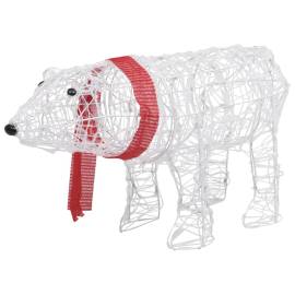 Decorațiune de crăciun urs, 45 leduri, 71 x 20 x 38 cm, acrilic, 2 image