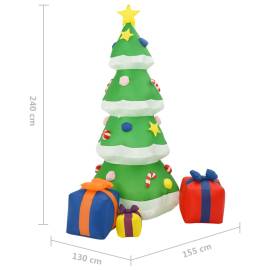 Decorațiuni brad crăciun gonflabil led interior/exterior 240 cm, 6 image
