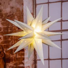 Hi felinar stea de crăciun cu led, 58 cm, 2 image