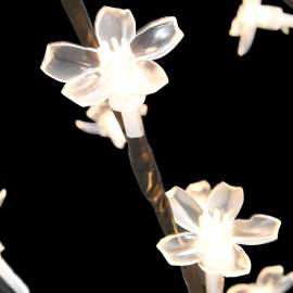 Pom de crăciun, 128 leduri alb cald, flori de cireș, 120 cm, 6 image