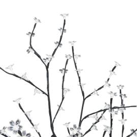Pom de crăciun, 128 leduri alb cald, flori de cireș, 120 cm, 4 image